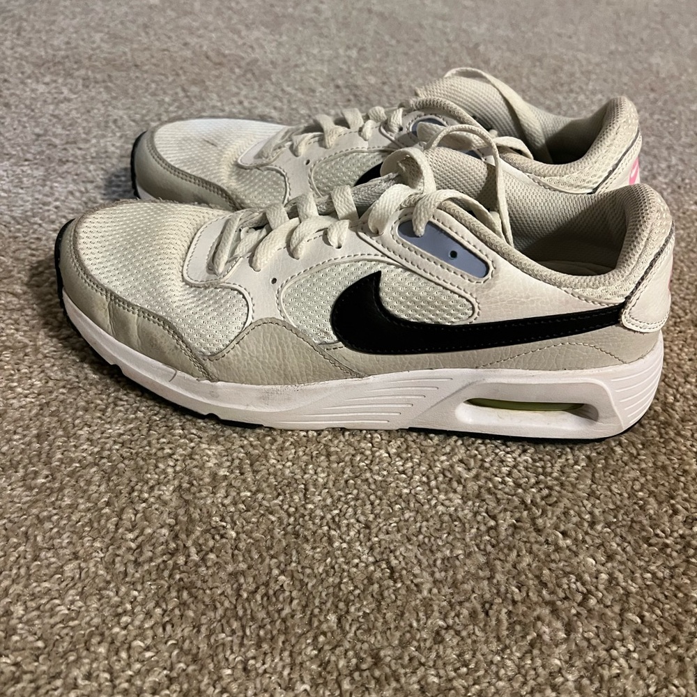 Nike Cream and Black Athletic Shoes